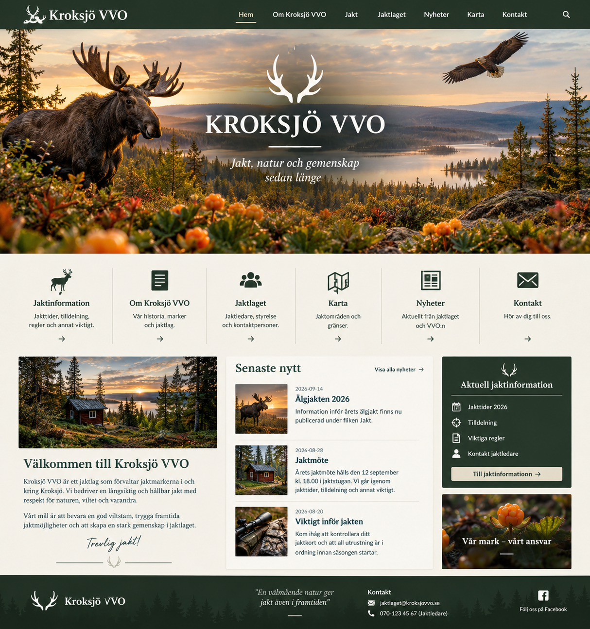 Kroksjö VVO – älg, hjortron, örn och norrländsk natur